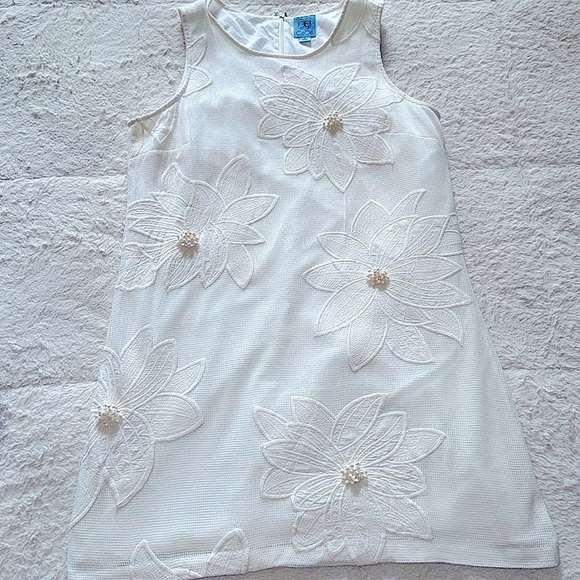 CECE Women’s Ivory  Floral Dress – Size 12 - Picture 1 of 7